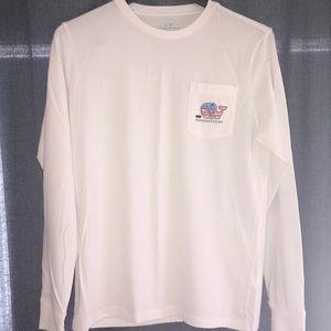 Hockey themed Vineyard Vines long sleeve T-shirt